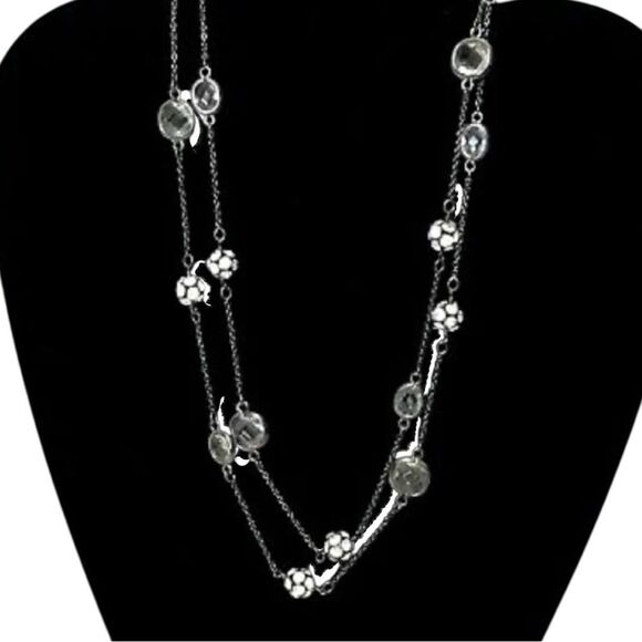 Stella & Dot Chelsea Hematite Pave Necklace - Picture 10 of 11